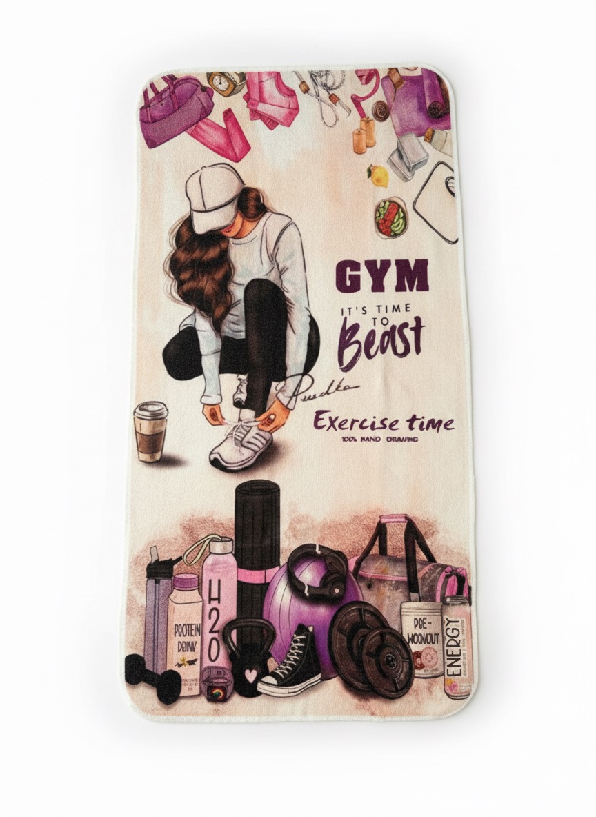 حوله باشگاهی طرح دار سایز 120 در 75 (کد 106)